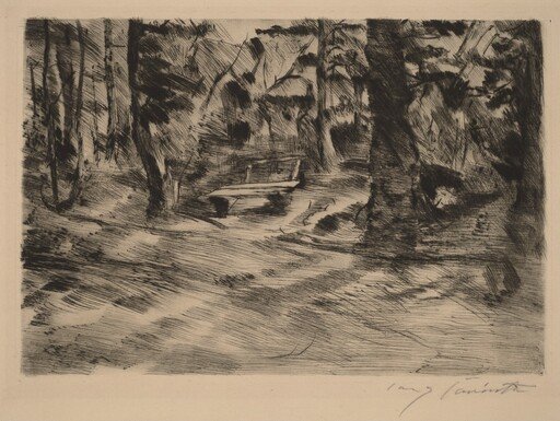 Bank im Walde II (Bench in the Woods II)