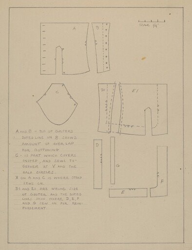 Pattern for Spats