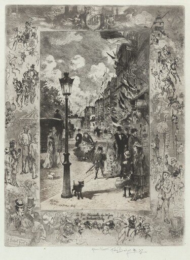 La Fete Nationale au Boulevard de Clichy (National Holiday on the Boulevard de Clichy)