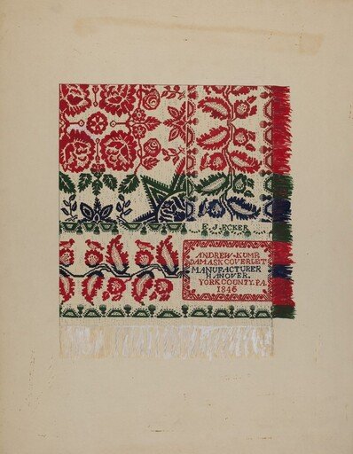 Damask Coverlet