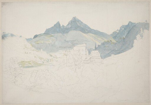 Berchtesgaden with the Watzmann Peak in the Distance