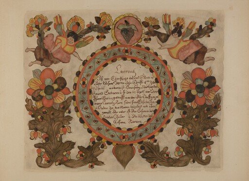 Pa. German Birth Certificate