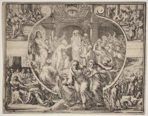 Raising of Lazarus with Scenes from the Life of Christ