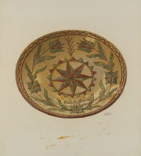 Pennsylvania German Pie Plate
