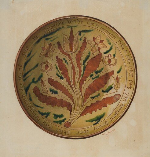 Pa. German Plate