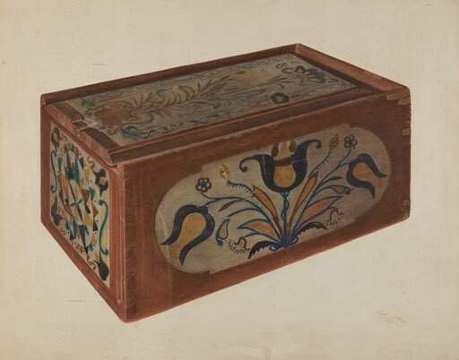Pennsylvania German Candle Box