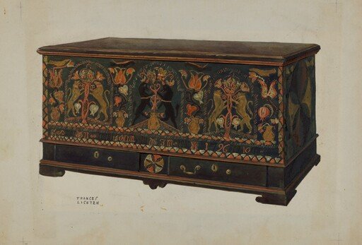 Pa. German Painted Chest