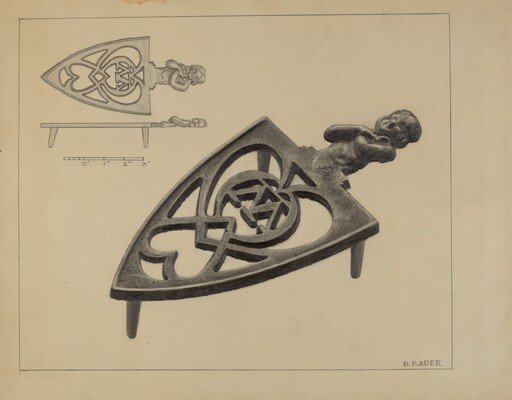 Pa. German Flat-iron Holder