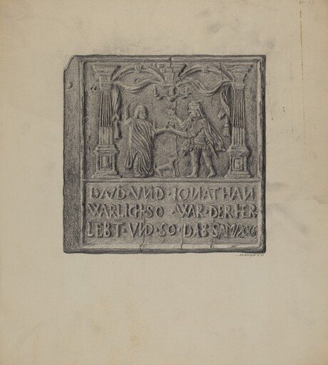 Pa. German Stove Plate