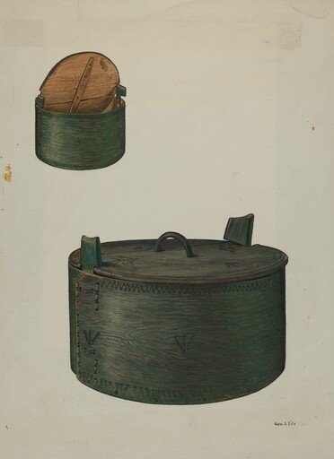 Pa. German Bride's Hat Box
