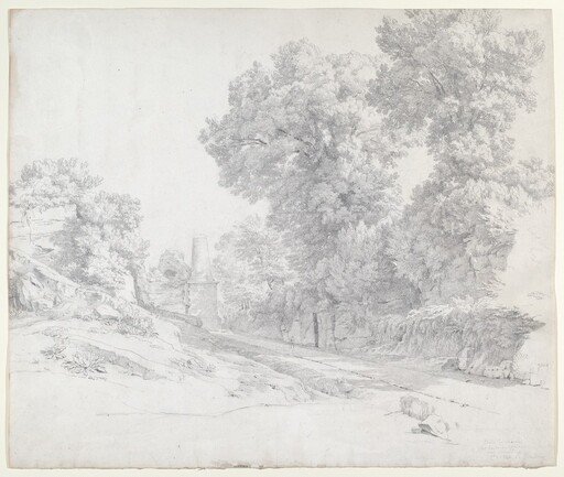 Oaks along the Appian Way near Albano