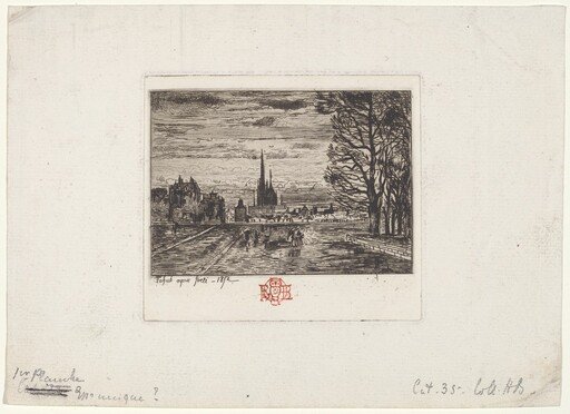 Le Couvre-feu (1er planche) (The Curfew, 1st plate)