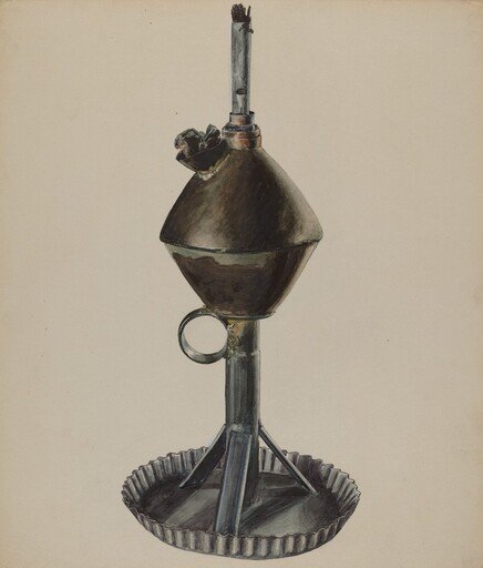Lard or Whale Oil Lamp
