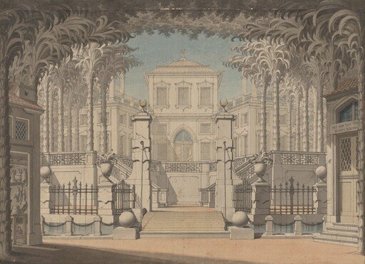 A Turkish Palace (Probably for Mozart's "Abduction from the Seraglio")