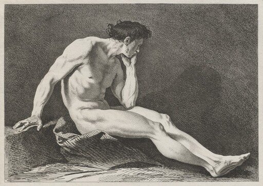 Seated Man with Head in Hand