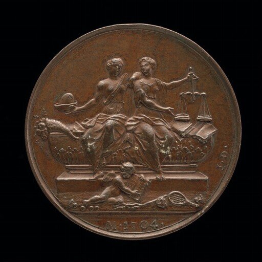 Personifications of Liberty and Justice on a Sarcophagus [reverse]