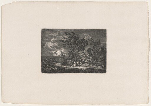 Five Travellers in the Moonlight