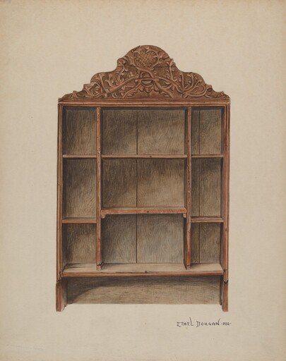 Hand Carved Cabinet