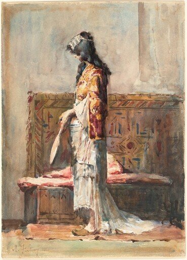 A Moroccan Woman in Traditional Dress