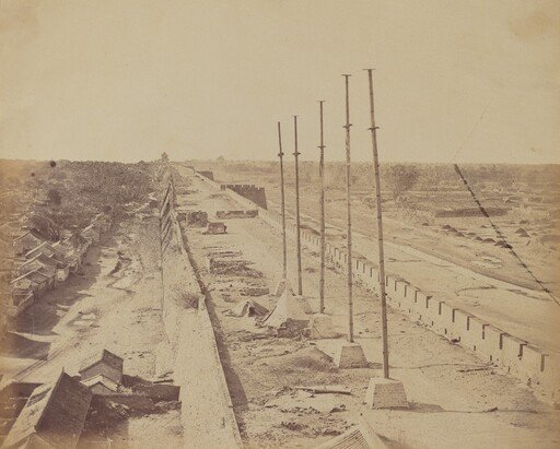 Top of the Wall From Anting Gate, Pekin, Taken Possession by English and French Troops, October 1860