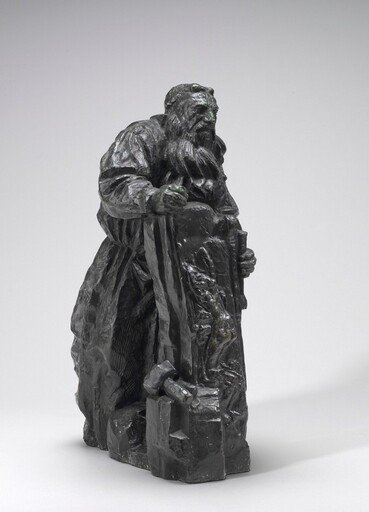 Rodin Working on his "Gates of Hell"