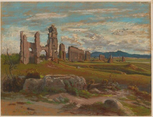 The Aqua Claudia in the Roman Campagna