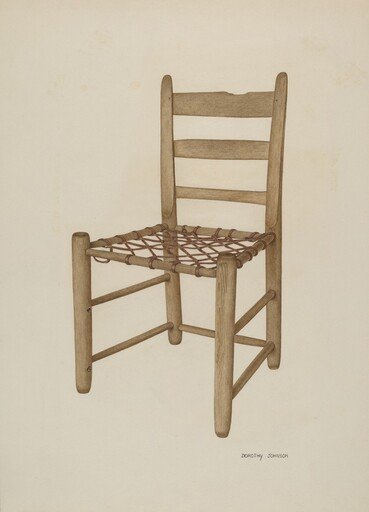 Braided Rawhide Bottom Chair
