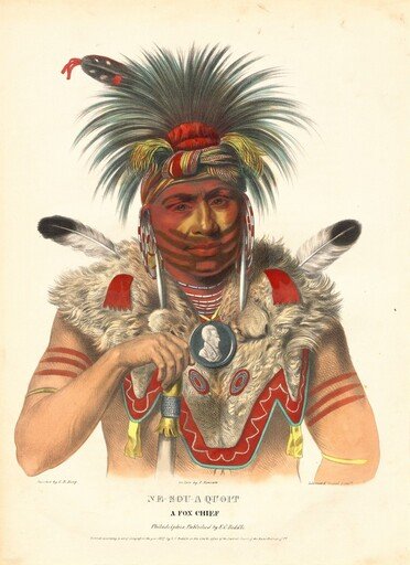Ne-Sou-A Quoit, a Fox Chief