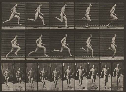 Plate Number 60. Running at a half-mile gait