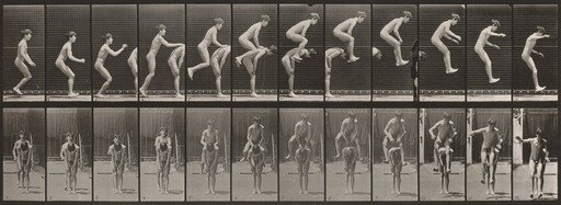 Plate Number 168. Jumping over a boy's back (leapfrog)