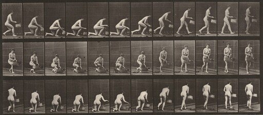 Plate Number 251. Kneeling on left knee with a basket in left hand and rising