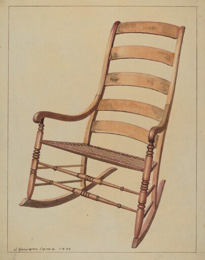 Ladder Back Rocking Chair
