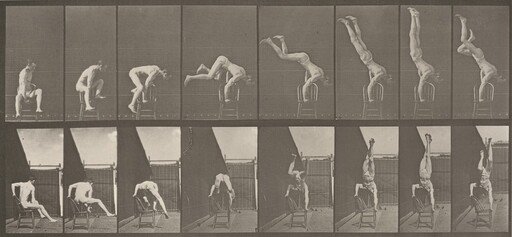 Plate Number 373. Acrobat, "press up" from chair