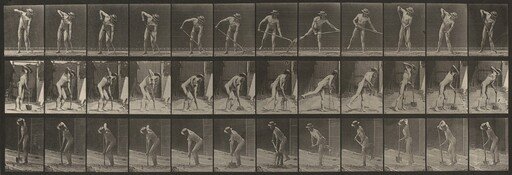Plate Number 387. Farmer, using a long-handled shovel