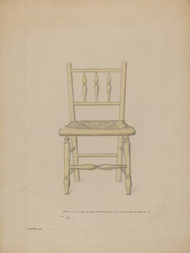 Small Rush Bottom Chair