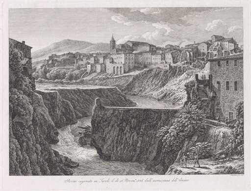 Rovine cagionate in Tivoli, dall'escrescenza dell'Aniene (Tivoli Damaged by the Flood of the River Aniene)