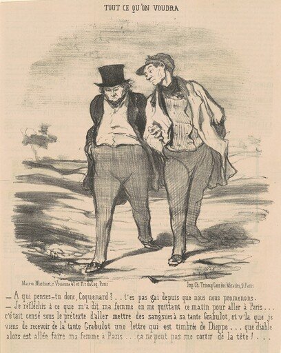 A qui penses-tu donc, coquenard? ...