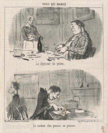 Le déjeuner du patron le sixiéme clerc ...