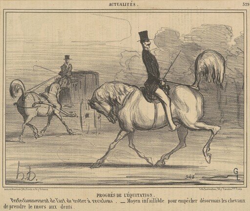 Progrès de l'équitation