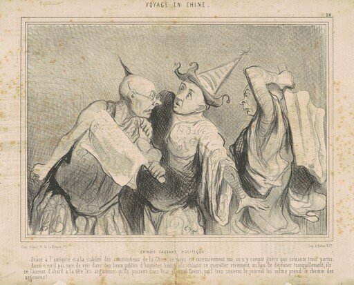 Chinois causant politique