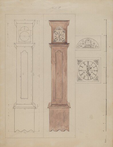 Grandfather's Clock (Old Pine)
