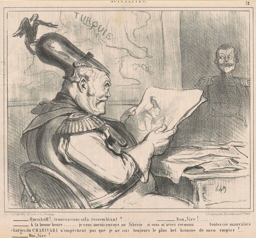 "-Ouriskoff!..trouvez-vous cela ressemblant?" from Actualities