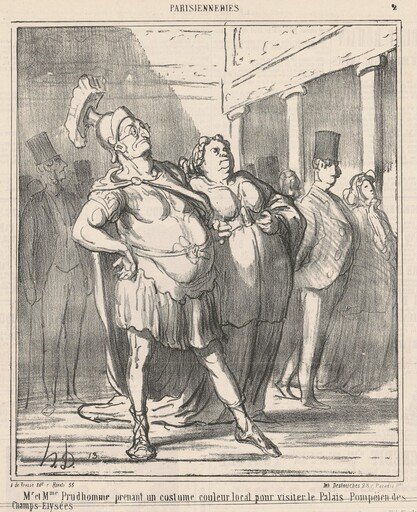 Mr. et Mme Prudhomme prenant un ...