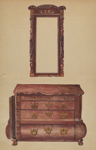 Drawers and Mirror