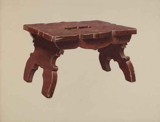 Pine Footstool