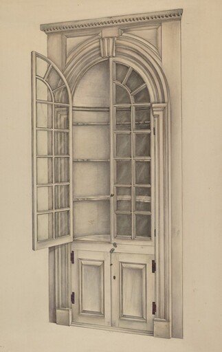 Corner Cupboard (Used for Storing China)
