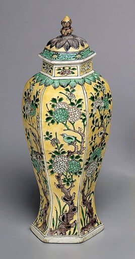 Hexagonal Covered Jar
