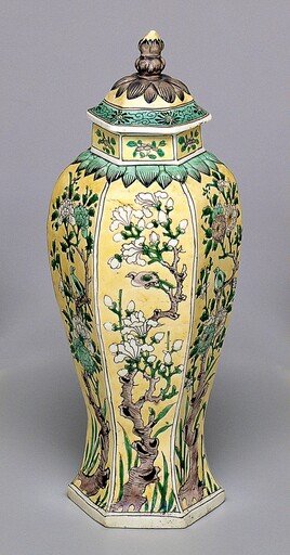 Hexagonal Covered Jar