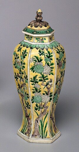 Hexagonal Covered Jar