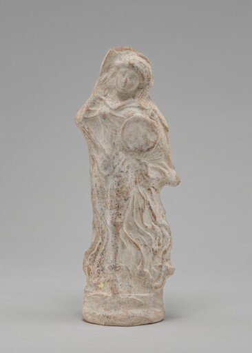 Figurine of a Veiled Dancer with Tambourine